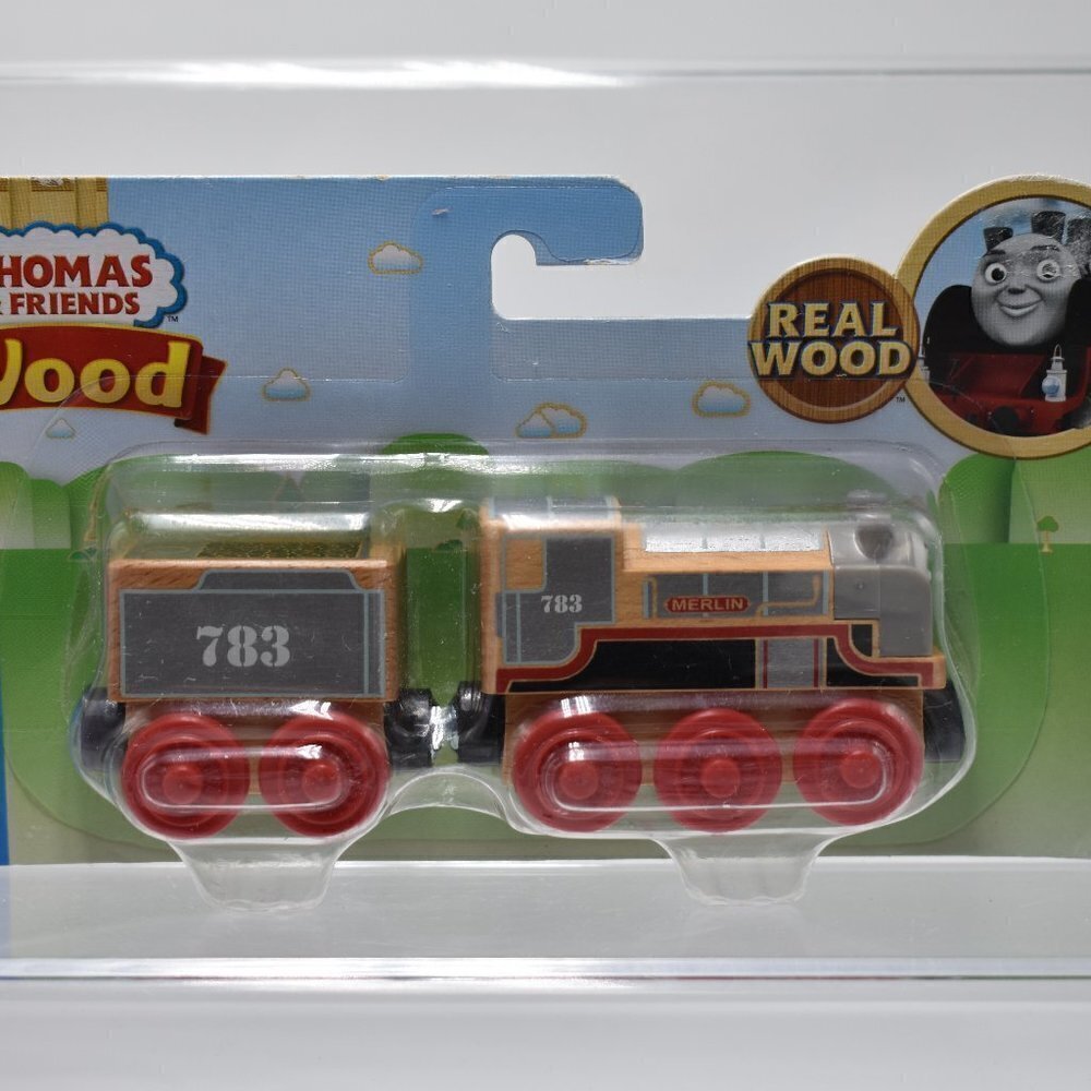 Fisher Price Thomas & Friends Wood Merlin the Invisible HARD TO FIND RAR…
